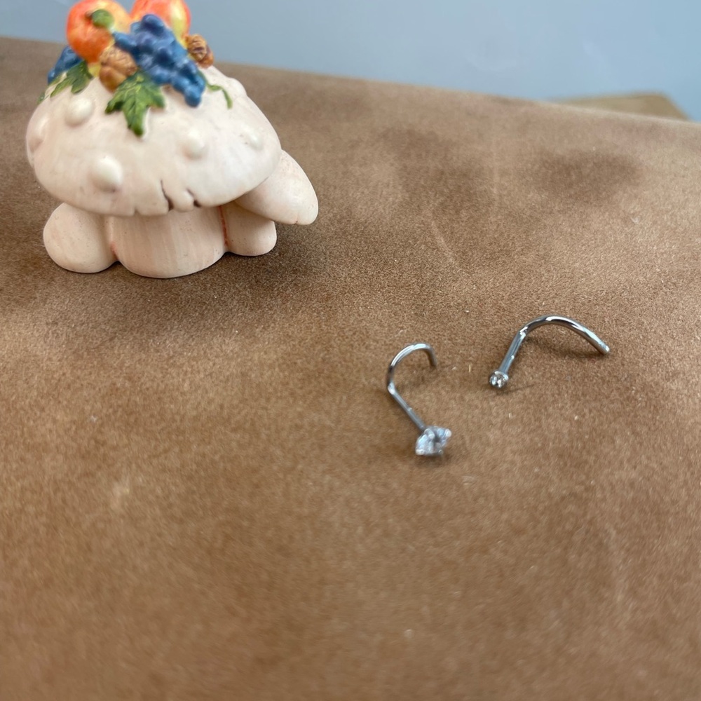 Silver Nose Ring Set